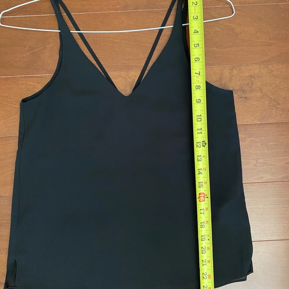 EUC Topshop strappy back tank top size US 2/EU 34 black - Picture 5 of 6